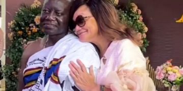 Ken Ofori-Atta And Wife Chop Love At Someone’s Wedding Ceremony