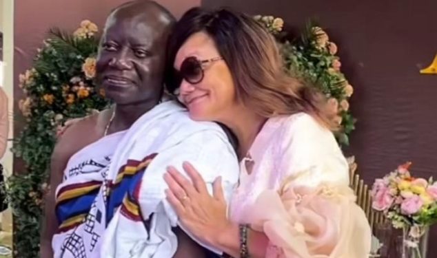 Ken Ofori-Atta And Wife Chop Love At Someone’s Wedding Ceremony