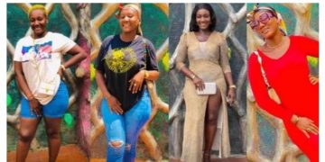 Drunkards And Hot Slay Queens Takeover One Week Funeral Service For Lady Police Officer Shot Dead In Kumasi–Video Surfaces Online