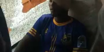This Is Very Bad! Angry Soccer Fans Throw Stones At Tamale City FC Player In Dormaa–Video