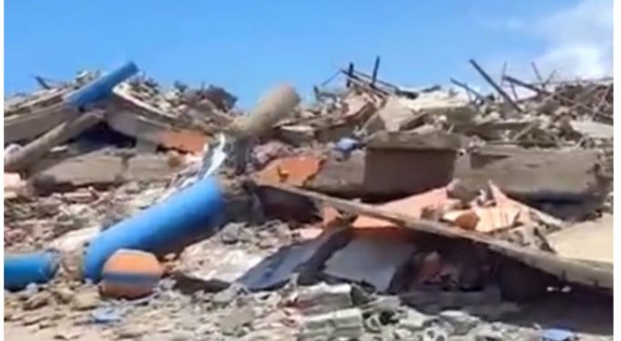 BREAKING: Church Building Collapses On Worshippers At Bortianor,Accra