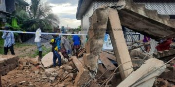 Sad: One Person Dead, Others Leg Broken After Hospital Building Collapsed In Accra