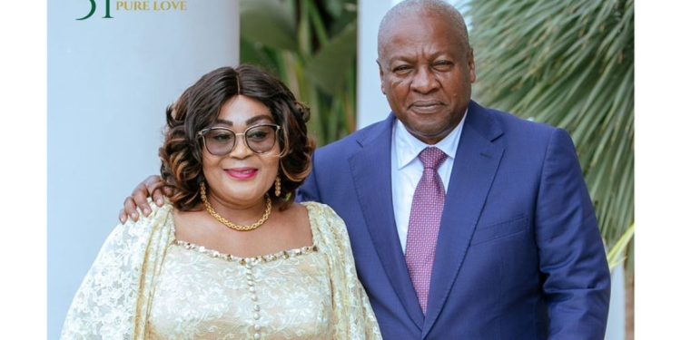 Photos Drop As Mahama And Wife Lordina Celebrate Their 31 Years Marriage Anniversary