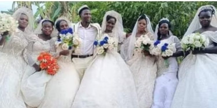 Ugandan Man Marries 7 Wives Same Day Including 2 Blood Sisters
