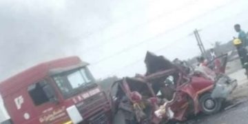 7 Passengers Dead As Tanker Truck Runs Over Trotro At Amasaman, Accra