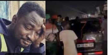 Live Video: Funny Face Involved In Car Accident At Kasoa, Allegedly Knocks Down 4 People, 1 Feared Dead