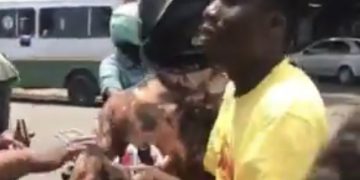 Sad Video: Mobile Money Vendor In Tears After Cash He Received From A Customer, Counted It Turned Into Lotto Papers