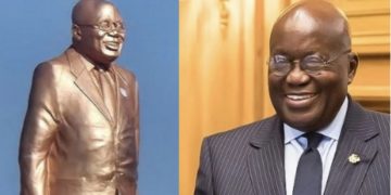 President Akufo-Addo Unveils A Giant Statue Of Himself In Western Region—How BBC, Other International Media Reported The ‘Shocking’ News