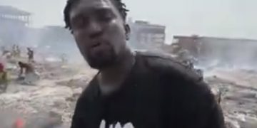 Anger As Upcoming Musician Shoots His Music Video Live At Kantamanto Fire Scene—Video