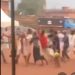 Drama As Bride And Groom Families Engage In Brutal F!ght After Church Wedding—Video