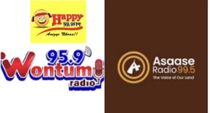 Trouble As NCA Shut Down 62 Radio Stations–Wontumi Radio, Asaase Radio, Happy FM, Other NPP FM Stations Affected