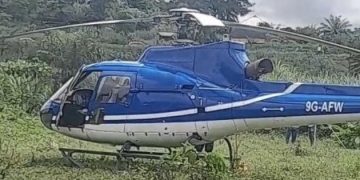 Another Ghanaian Helicopter Makes Emergency Landing In Nkawkaw While Flying To Kumasi